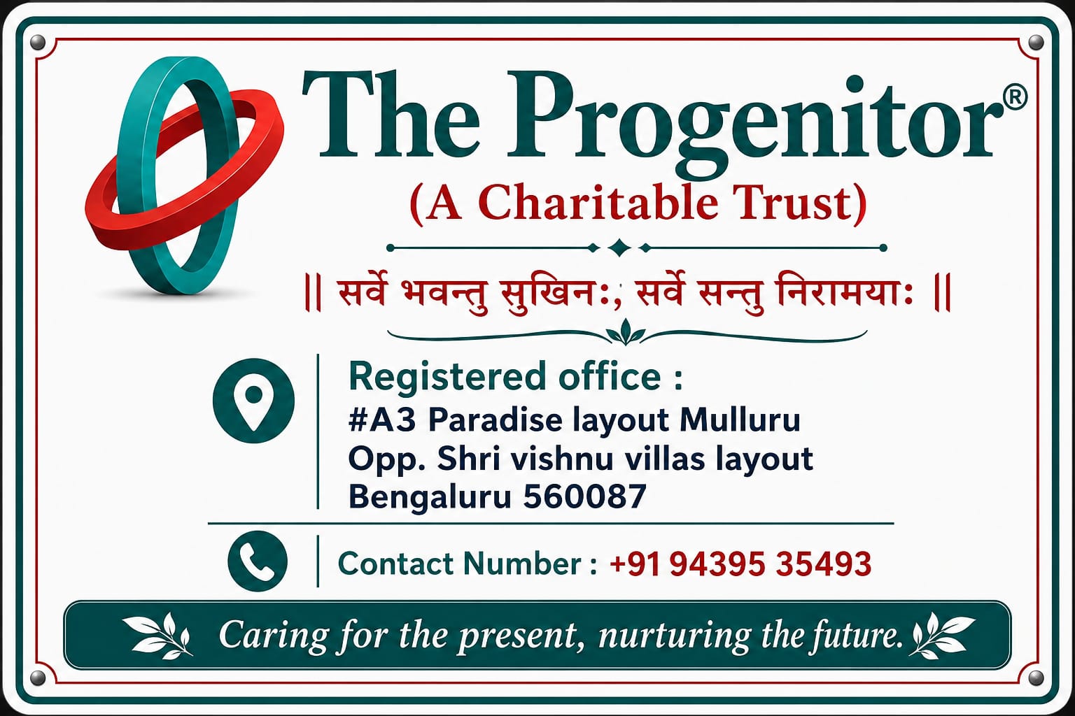 The Progenitor · Registered office